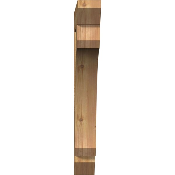 Legacy Slat Rough Sawn Bracket, Western Red Cedar, 4W X 28D X 32H